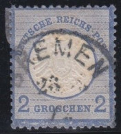 Deutsches Reich  -     Michel   -  20  (2 Scans)  -   O     -    Gestempelt Mit Falz Auf Der Rückseite - Used Stamps
