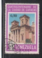 VENEZUELA 1967 AIR POST MAIL AIRMAIL CARACAS TOWN 400th ANNIVERSARY ST. THERESA'S CHURCH 50cUSED USATO OBLITERE' - Venezuela