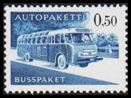 1963-1980. FINLAND. Mail Bus. 0,50 Mk. AUTOPAKETTI - BUSSPAKET Never Hinged. Normal Paper.... (Michel AP 12x) - JF535619 - Bus Parcels / Colis Par Autobus / Pakjes Per Postbus