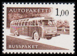 1963-1980. FINLAND. Mail Bus. 1,00 Mk. AUTOPAKETTI - BUSSPAKET Never Hinged. Normal Paper. (Michel AP 13x) - JF535620 - Bus Parcels / Colis Par Autobus / Pakjes Per Postbus