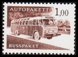 1963-1980. FINLAND. Mail Bus. 1,00 Mk. AUTOPAKETTI - BUSSPAKET Never Hinged. Lumogen Paper... (Michel AP 13y) - JF535634 - Pacchi Tramite Autobus