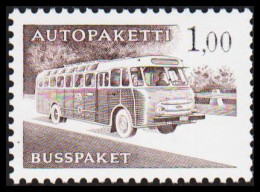 1963-1980. FINLAND. Mail Bus. 1,00 Mk. AUTOPAKETTI - BUSSPAKET Never Hinged. Lumogen Paper... (Michel AP 13y) - JF535635 - Colis Par Autobus
