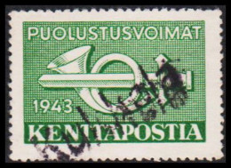 1943. FINLAND. KENTTÄPOSTA 1943 With Interesting Linecancel.  (Michel 2) - JF535651 - Militari