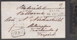 1865. FINLAND. Beautiful Exceptional Small Cover (48 X 98 Mm) To
 Nordenskiöld In Helsingfors Cancelled K... - JF535692 - Brieven En Documenten