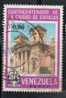 VENEZUELA 1967 AIR POST MAIL AIRMAIL CARACAS TOWN 400th ANNIVERSARY ST. THERESA'S CHURCH 50cUSED USATO OBLITERE' - Venezuela