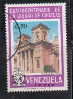 VENEZUELA 1967 AIR POST MAIL AIRMAIL CARACAS TOWN 400th ANNIVERSARY ST. THERESA'S CHURCH 50cUSED USATO OBLITERE' - Venezuela
