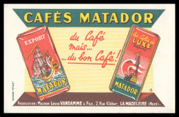 * Buvard - CAFES MATADOR - MAISON LOUIS VANDAMME - 2, Rue Kléber - LA MADELEINE - Buvard EFGE - Koffie En Thee