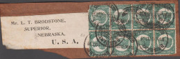 1899. QUEENSLAND. Impressive 8-block (one Stamp Defect) ½ PENNY Victoria On Small Piece To Ne... (michel 94+) - JF535752 - Gebraucht