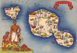 TAHITI - Carte Illustrée - Carte Postale Ancienne - Polynésie Française