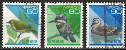 Japan 1994 - Mi 2200A/02A - YT 2079/81 ( Birds ) Complete Set - Usados