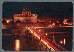 °°° Cartolina - Roma N. 1469 Castel Sant'angelo Notturno Viaggiata °°° - Castel Sant'Angelo