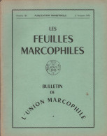 Les Feuilles Marcophiles - N°180 - Voir Sommaire - Französisch (ab 1941)