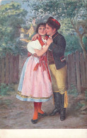 Illustration Non Signée - Couple En Tenue Folklorique - Prodana Nevesta - Carte Postale Ancienne - Non Classificati