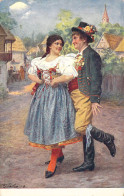 Illustration Non Signée - Couple En Tenue Folklorique - Prodana Nevesta - Carte Postale Ancienne - Non Classés