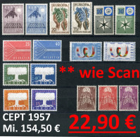 CEPT 8 Länder - Michel Gem. Scan - ** Mnh Neuf Postfris - CEPT - 1957