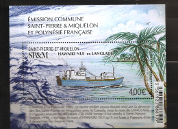 Saint Pierre Et Miquelon 2019 N° 1230 ** Bateau, La Palice, Navire Roulier, Canada, Hawaiki Nui, Papeete Cargo Puddister - Ungebraucht
