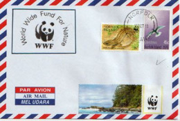 WWF. Lézard Gecko Des îles Lord Howe & Norfolk (espèce En Voie De Disparition),lettre WWF île Norfolk - Briefe U. Dokumente