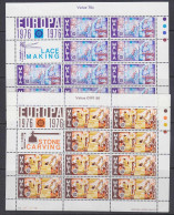 Europa Cept 1976 Malta 2v 2 Sheetlets ** Mnh (58982) Promotion - 1976