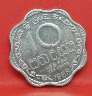 10 Cents 1988 - TTB - Pièce De Monnaie Sri Lanka - Article N°6460 - Sri Lanka