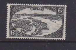 BRUNEI - 1947-51 Native Houses 6c Watermark Mult, Script CA Hinged Mint - Brunei (...-1984)