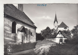 D1996) MARIA WÖRTH Am Wörthersee - S/W AK - Winterkirche Und Pfarrkirche - Maria Wörth