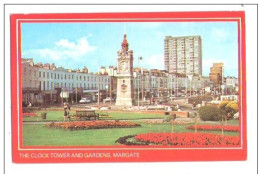 MARGATE THE CLOCK TOWER AND GARDENS PHOTO PRECISION LIMITED 1960'S ?? UNUSED - Margate