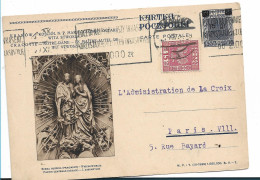 POLEN 209 / Provisorium Von 1934 Mit Wertaufdruck, Nach Paris - Covers & Documents