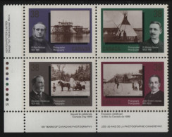 Canada 1989 MNH Sc 1240a 38c Photographers LL Plate Block - Plate Number & Inscriptions