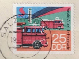 DDR GDR RDA - Feuerwachturm, Löschfahrzeug, Tanklöschfahrzeug (MiNr: 2278) 1977 - Gest Used Obl LESEN - Gebraucht