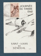 Sénégal - Journée Du Timbre - Saint Louis - 1948 - Cartas & Documentos