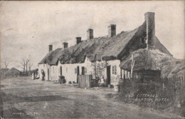 Old Cottages Barton In Fabis Nottinghamshire 1928 ? Postcard Chesterfield Postmark Peveril Series - Altri & Non Classificati