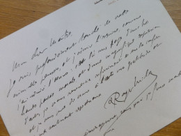 Léon ROGER MILES (1859-1928) POETE. Parnasse. CRITIQUE D'art ... AUTOGRAPHE à Eugène Thirion - Escritores