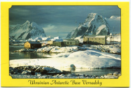 UKRAINE CARTE POSTALE NEUVE " UKRAINIAN ANTARCTIC BASE VERNADSKY " - Événements & Commémorations