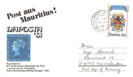 MAURITIUS - NICE COVER PORT LOUIS - KAISERSLAUTERN 1981 / *1087 - Maurice (1968-...)