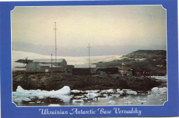 UKRAINE CARTE POSTALE NEUVE " UKRAINIAN ANTARCTIC BASE VERNADSKY " - Événements & Commémorations