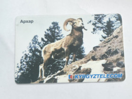 KYRGYZSTAN-(KG-KYR-0013)-mountain Goat-(26)-(200units)(00325954)(TIRAGE-15.000)-used Card+1card Prepiad Free - Kyrgyzstan