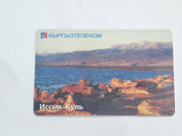KYRGYZSTAN-(KG-KYR-0014)-lake Lssyk-kul1-(60)-(50units)-(00423996)-(tirage-35.000)-used Card+1card Prepiad Free - Kyrgyzstan