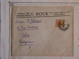 BW9 TURQUIE BELLE LETTRE  1922 CONSTANTINOPLE A SOFIA BULGARIE +AFF. INTERESSANT++ + - Cartas & Documentos