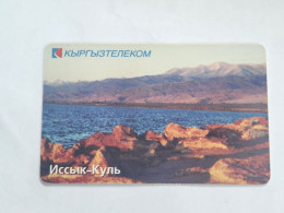 KYRGYZSTAN-(KG-KYR-0014)-lake Lssyk-kul1-(62)-(50units)-(00434490)-(tirage-35.000)-used Card+1card Prepiad Free - Kirguistán