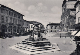 CARTOLINA  FAENZA,EMILIA ROMAGNA-PIAZZA DELLA LIBERTA E FONTE MONUMENTALE-RELIGIONE,BELLA ITALIA,NON VIAGGIATA (1955) - Faenza