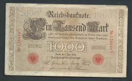 Allemagne Deutschland - Germany - GERMANIA - 1000 Mark,  1. Juli 1898  Nr126444C  Reichsbanknote Laura 10811 - 1000 Mark