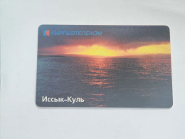 KYRGYZSTAN-(KG-KYR-0015)-lake Lssyk-kul2-(15)-(50units)-(00355766)-(tirage-50.000)-used Card+1card Prepiad Free - Kyrgyzstan