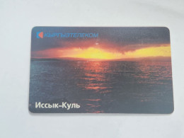 KYRGYZSTAN-(KG-KYR-0015)-lake Lssyk-kul2-(16)-(50units)-(00368730)-(tirage-50.000)-used Card+1card Prepiad Free - Kirgizië