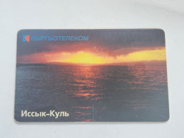 KYRGYZSTAN-(KG-KYR-0015)-lake Lssyk-kul2-(28)-(50units)-(00374013)-(tirage-50.000)-used Card+1card Prepiad Free - Kirgizië