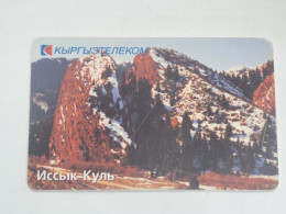 KYRGYZSTAN-(KG-KYR-0016)-lake Lssyk-kul3-(41)-(50units)-(00459719)-(tirage-10.000)-used Card+1card Prepiad Free - Kyrgyzstan