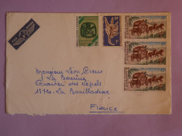 BW9 NOUVELLE CALEDONIE  BELLE  LETTRE  1977 LA BOUILLADESSE  +BANDE VERT. PA N°46+AFF. PLAISANT + - Covers & Documents