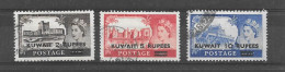 1957 Wildings Overprinted KUWAIT -  High Values (3) -- (2nd  Offer) FINE USED - Used Stamps