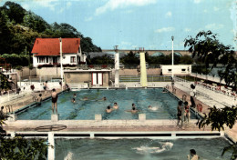 N°107752 -cpsm Sablé Sur Sarthe -la Piscine Municipale- - Schwimmen