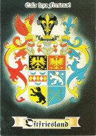 Leer Ost Friesland 1962 " Wappenkarte " Old Viewcard Germany Carte Postale Heraldik Heraldy - Leer
