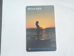 KYRGYZSTAN-(KG-KYR-0017A)-lake Lssyk-kul4-(40)-(50units)-(00470765)-(TIRAGE-25.000)-used Card+1card Prepiad Free - Kirguistán